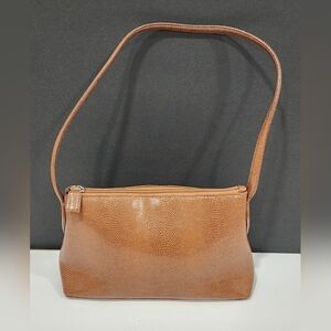 Vintage DESMO Women’s Handbag Genuine Leather Brown Caramel Made In Italy New